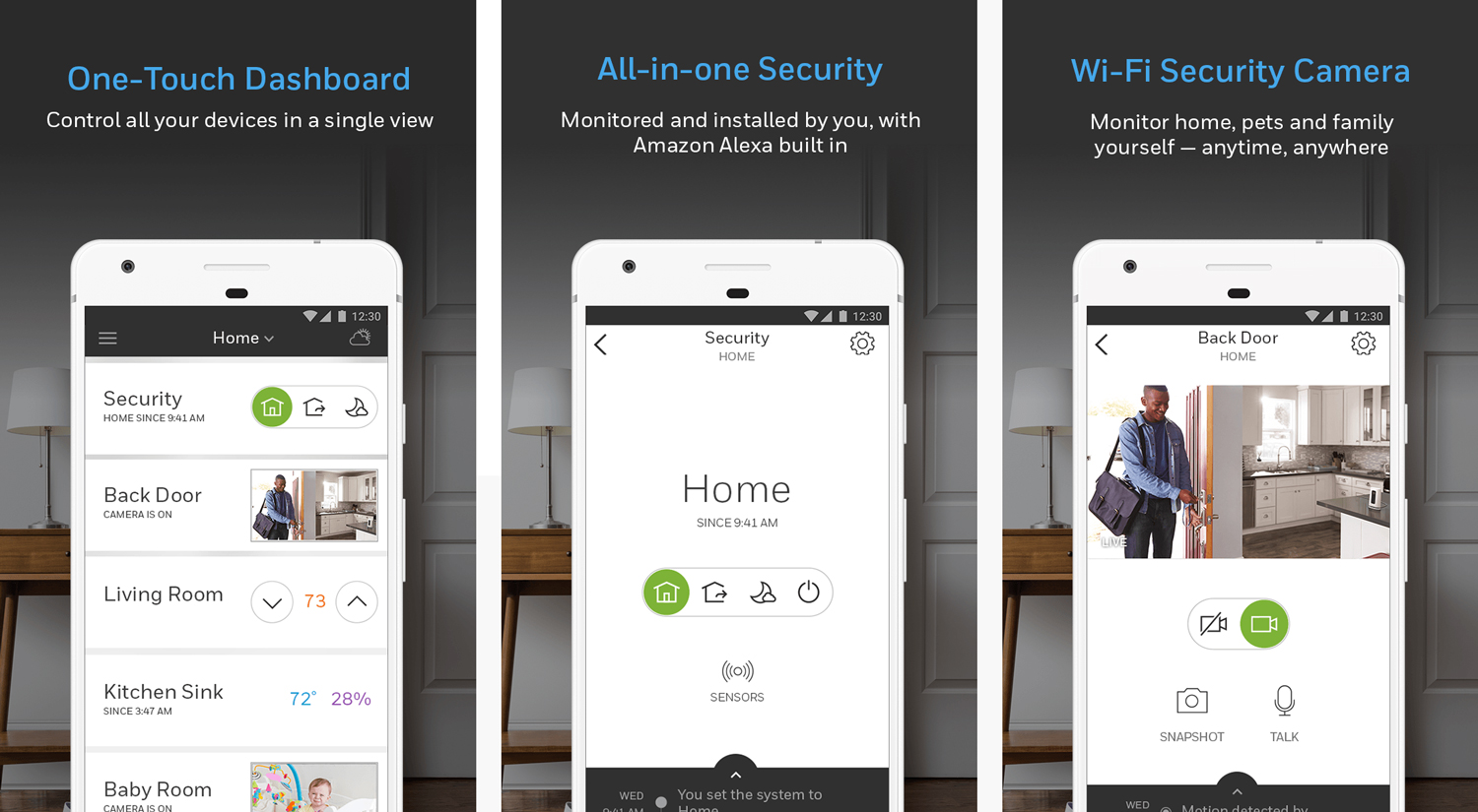 Home security store camera with app